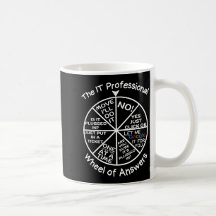 It Professional Wheel Of Answers Technical Suprter Coffee Mug