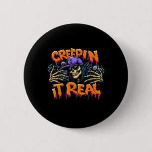 It Real Halloween Hip Hop Skeleton Drug Graffiti S 6 Cm Round Badge