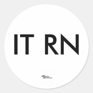 IT RN CLASSIC ROUND STICKER