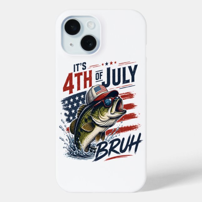 It’s 4th of July Bass Brute Fishing Case-Mate iPhone Case (Back)