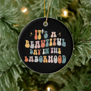 It’s A Beautiful Day In The Laborhood Nursing Labo Ceramic Tree Decoration