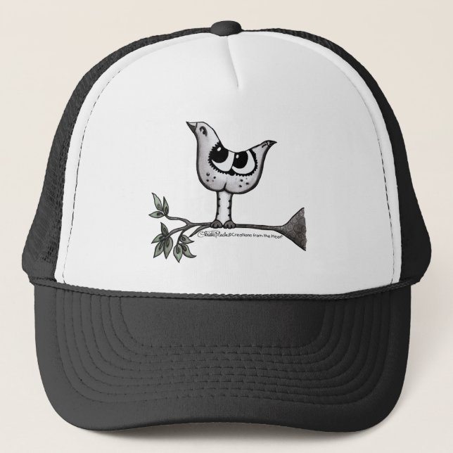 It’s a bird... it’s a cat! -Optical Illusion Trucker Hat (Front)