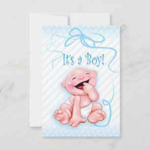 It’s a boy announcement card