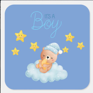 It’s a Boy Announcement Sticker 