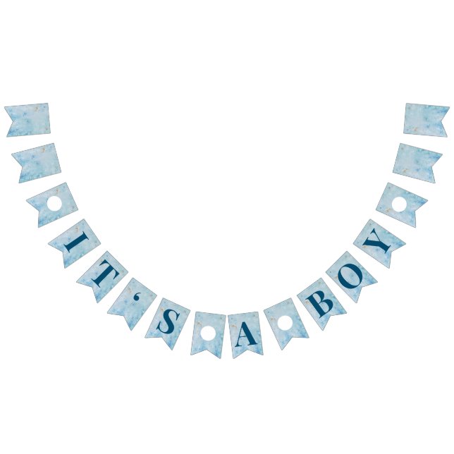 It’s A Boy Blue Baby Shower Banner (All)