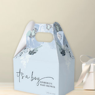It’s A Boy Blue Floral Baby Shower Favour Box