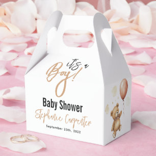 It’s a Boy! Cute Teddy Bear Baby Shower Favour Box