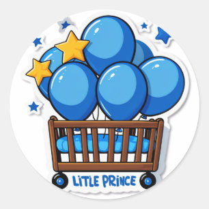 "It’s a Boy!" (Gender Specific – Boy) Classic Round Sticker