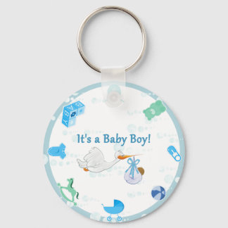 It’s a Boy – Personalized Baby Shower Key Ring