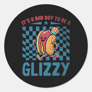 It’s A D Day To Be A Glizzy 4th Of July  Classic Round Sticker