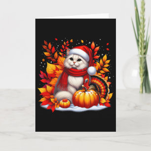 It S A Fall Yall Cat Leaf Fall Tree Autumn Thanksg Card
