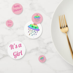 It’s a girl! Baby shower confetti