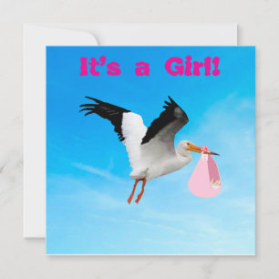 It’s a Girl Birth Announcement Card