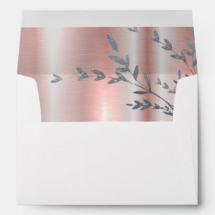 It’s a Girl Pink Metallic Baby Shower Brunch Envelope
