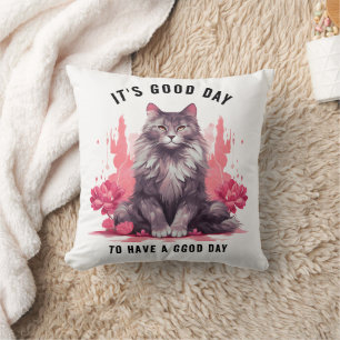 It’s a Good Day — Cat Day Celebration  Cushion