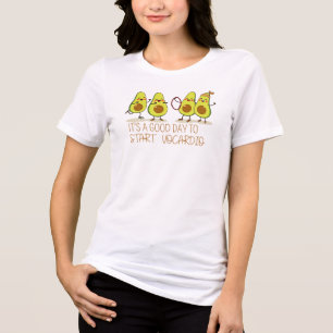 It’s a Good Day to Start Avocardio – Funny Avocado Tri-Blend Shirt