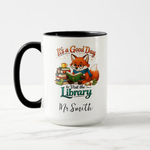 It’s a Good Day to Visit the Library Personalize Mug