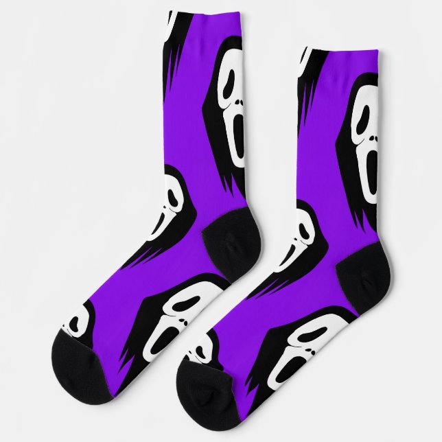 It"s a Scream in Purple Socks (Left)