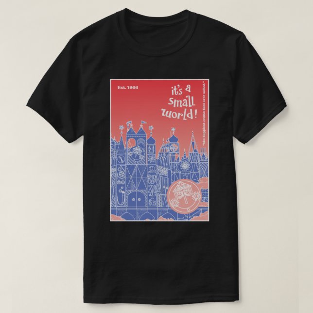 It’s a Small World (pastel + periwinkle)  Classic  T-Shirt (Design Front)