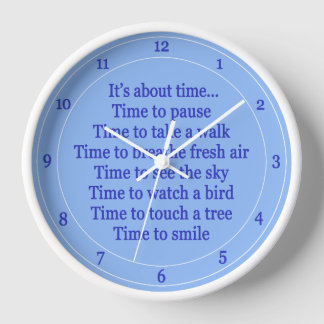 It’s about time clock nature exercise health-blue
