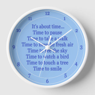  It’s about time clock nature exercise health-blue