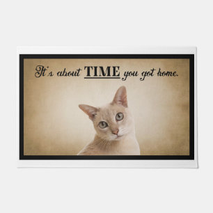 It’s About Time You Got Home American Cat Doormat