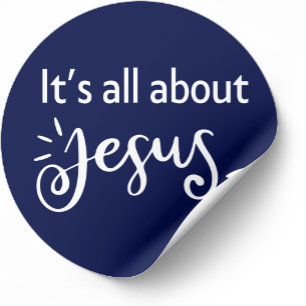 It’s All About Jesus – Christmas Sticker #01