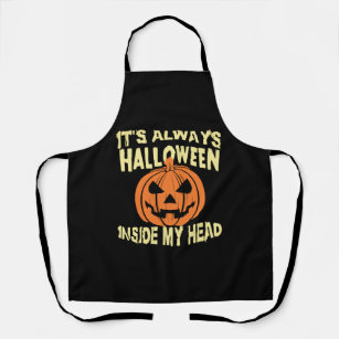It s Always Halloween Inside My Head T Shirt Apron