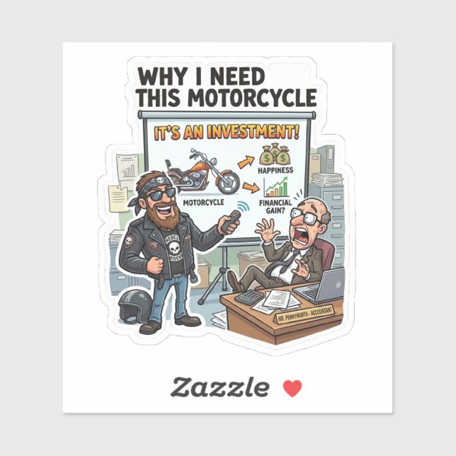 It’s An Investment Biker Decal (Sheet)