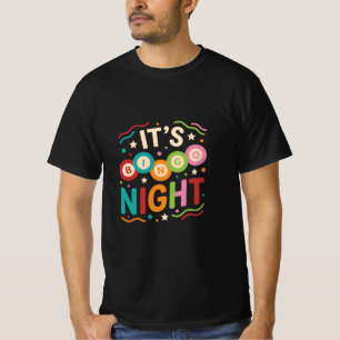 It’s Bingo Night Colourful Retro Bingo Player Part T-Shirt