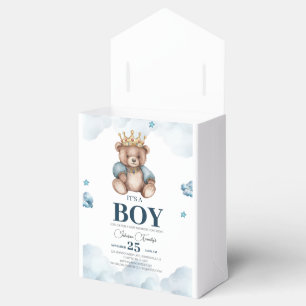 IT’S BOY Bear Baby Shower Favour Box