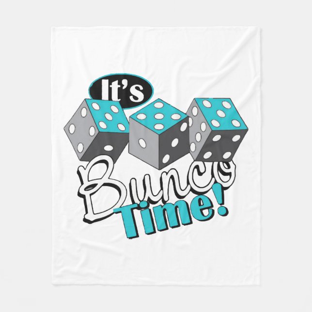 It s Bunco Time! Fleece Blanket (Front)