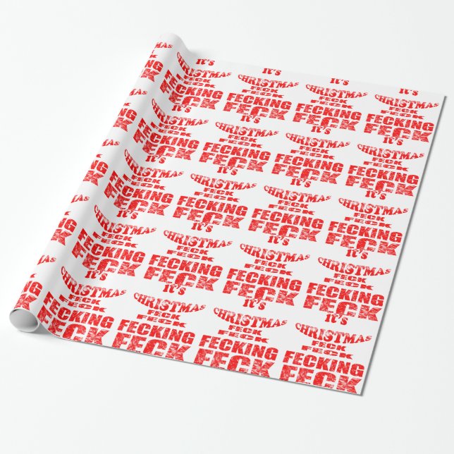 it;s christmas feck wrapping paper (Unrolled)