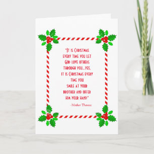 “It’s Christmas” Folded Christmas Greeting Card