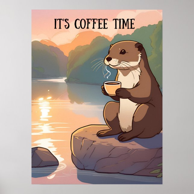 It’s coffee time wall art decor  (Front)