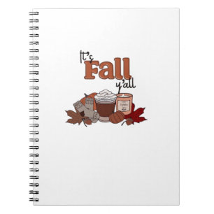 It’s Fall Y’all Aesthetic Simple Notebook
