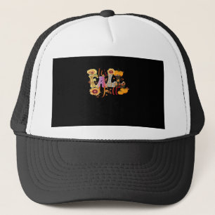 It’s Fall Y’all Autumn Design Minimal Clean Trucker Hat