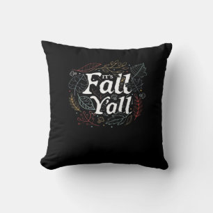 It’s Fall Y’all Autumn Design Retro Classic Cushion