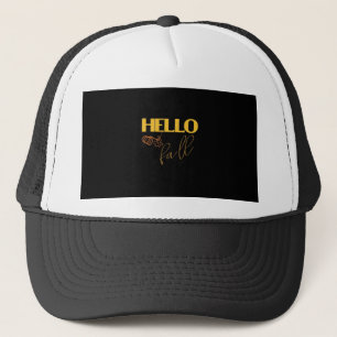 It’s Fall Y’all Autumn Leave Design Cute Pumpkin V Trucker Hat