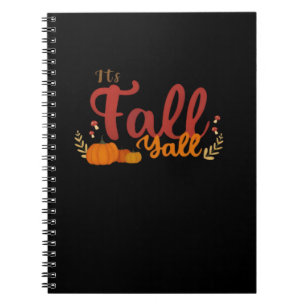 It’s Fall Y’all Autumn Pumpkins And Mushrooms Desi Notebook