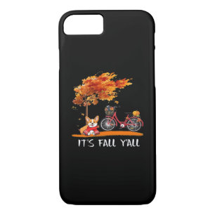 It’s Fall Y’all Cardigan Dog Autumn Design Funny G Case-Mate iPhone Case