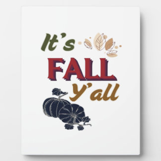 It’s Fall Y’all Classic Vintage Plaque