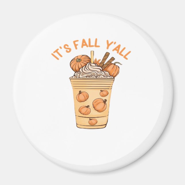 It’s Fall Y’all Cool Retro Magnet (Front)