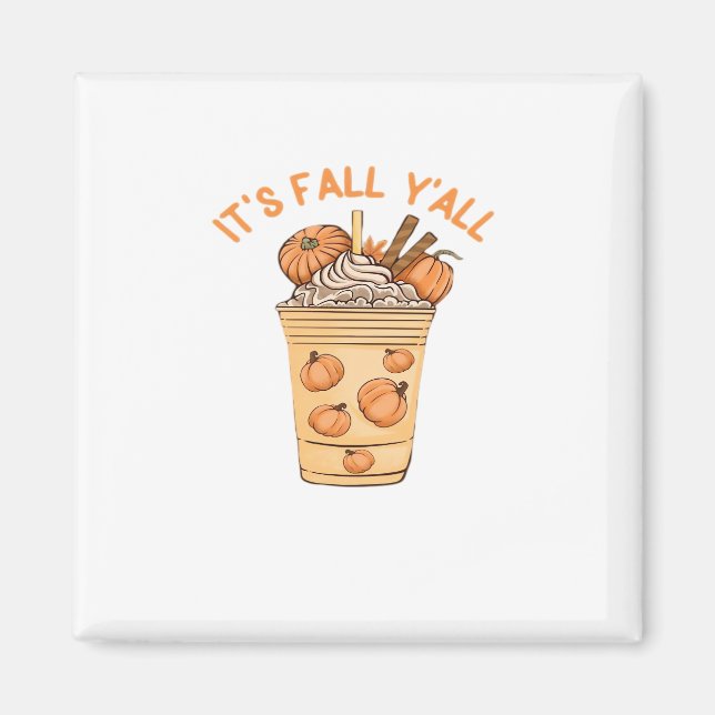 It’s Fall Y’all Cool Retro Magnet (Front)