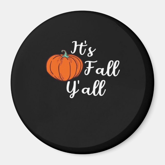 It’s Fall Y’all Cute Fall Aesthetic Style Magnet (Front)