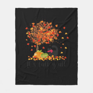 It’s Fall Y’all Cute Lovers Thanksgiving Fleece Blanket