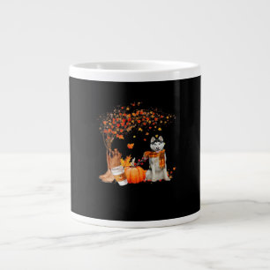 It’s Fall Y’all Dog Autumn Aesthetic Style Large Coffee Mug