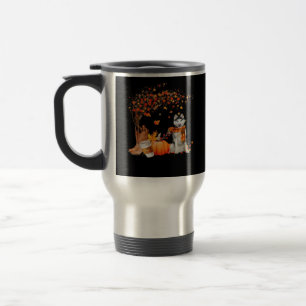 It’s Fall Y’all Dog Autumn Aesthetic Style Travel Mug