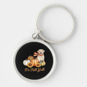 It’s Fall Y’all Dog Leopard Pumpkin Fall Creative  Key Ring