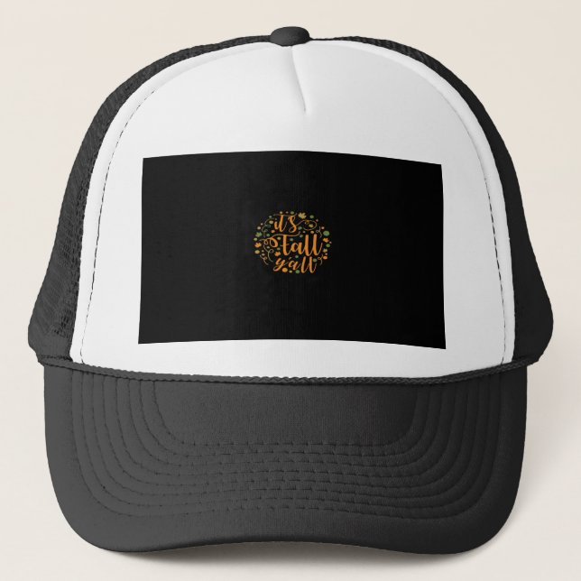 It’s Fall Y’all Essential Creative Casual Trucker Hat (Front)